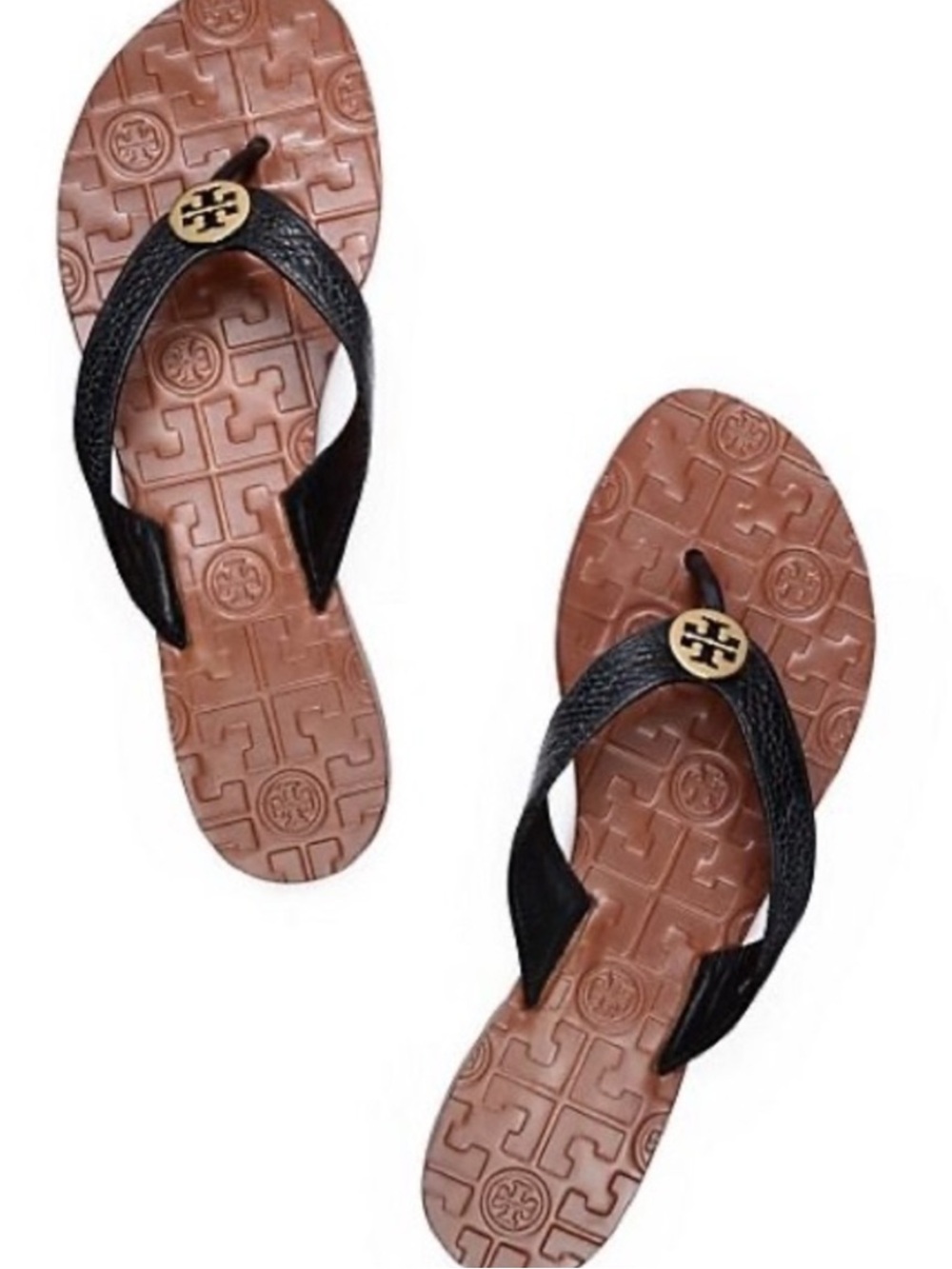 Tory Burch Black Leather Sandals